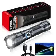 Flashlights High Lumens Rechargeable USB C Flash Light, Super Bright LED Flas...