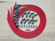 42" MSD 8.5mm LSX LS1 Universal Unassembled Grey Gray Spark Plug Boots wires RED