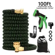 25-150FT Durable Expandable Flexible Garden Water Hose 10 Function Spray Nozzle