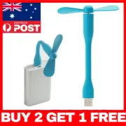 Mini USB Fan Portable Flexible Cooling for Power Bank Computer PC Laptop