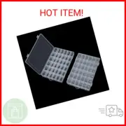 Snowkingdom Pack of 2 Transparent Plastic Grid Box Storage Organizer For Display
