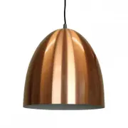 Porta Industrial Dome Metal Pendant Light Lamp Shiny Finish - Copper.