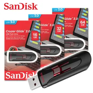 SanDisk 晟碟 Cruzer Glide 16GB 32GB 64GB 隨身碟 USB 3.0 SDCZ600