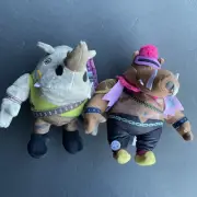 TMNT Bebop Rocksteady Plush Stuffed Animal Mattel 2023 Teenage Mutant Ninja