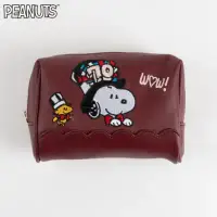 在飛比找環球Online優惠-【PEANUTS】史努比70周年皮革化妝包