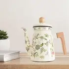 Enamel Tea Kettle Stovetop Teapot Enamel Thick Decorative Outdoor Loose Leaf