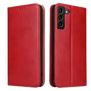 For Samsung Galaxy S24+ Plus Case Leather Flip Wallet Folio Cover Red