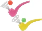 2 Pipe Ball Toy Magic Blowing Pipe Floating Ball Toy Kids Party Favors