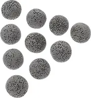 NOLITOY Lava Rock Stone: 1 Bag Round Pocket Stones Pebbles 18mm Volcanic Rock Dyed Essential Oil Diffuser Stone for Home, Car Diffuser or Office Desk