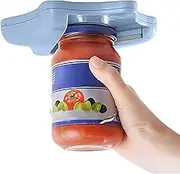 EZONEDEAL Wall Mounted Jar Opener, Under Cabinet Jar Openers for Weak Hands, Hanging Hexagram Multifunctional Non-Slip Manual Can Opener Bottle Opener Jar Lid Opener Beer Opener Cap Tool