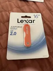NEW Lexar/Micron 16GB TwistTurn USB 2.0 Jump Drive (Orange)