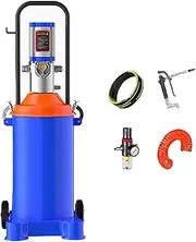 LISHAOHU Pneumatic High-pressure Grease Pump, Grease Injector, With 19-foot Tubing And Grease Gun, Oil Delivery 0.8L/min, Pressure Ratio 70:1, Suitable For Factory Equipment, Large Machinery(12L)