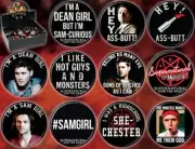 Supernatural TV Series Licensed Metal Photo Button Assortment of 11 Series 2 NEW