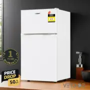 80L Bar Fridge Mini Freezer Refrigerator Upright Portable chiller zone 60W White