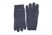 Dents Mens Pure Merino Wool Touchscreen Gloves - Indigo