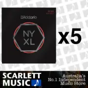 5x D'addario NYXL 10-52 Strings Light Top/Heavy Bottom NYXL1052 * FIVE PACKS *