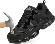 [LIANGGO] Steel Toe Shoes for Men Women Composite Toe Comfortable Work Shoes Safety Shoes Lightweight Indestructible Tennis Shoes Slip Resistant Walking Sneaker Zapatos De Trabajo para Hombres