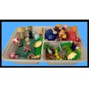 Playdough and Quinoa Sensory Kit with Mario Characters