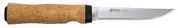 Helle Hellefisk - 123mm Stainless Steel Knife (Cork Handle with Dark Brown Sheath & Thong)