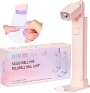 UV Nail Lamp, Handsfree Nail Lamps with Stand, Rechargeable Portable UV Light for Gel Nails, Cordless Mini Nail Lamp for Curing Gel Polishes, Nail Art Tool for Phone Holder