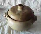 HANDMADE GLAZED POTTERY CASSEROLE CROCKPOT