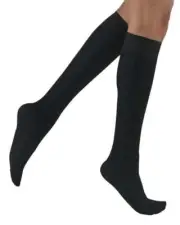 Activa Sheer Therapy Knee High 15-20mmHg (Black) Size Queen