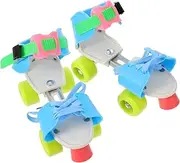 NAMOARLY 1pair Double Row Roller Skates for Beginners and Design for Outdoor and Indoor Skating Stability and