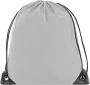 JYSILIYH Drawstring Backpack Bag Sport Gym Sackpack,Reflective Drawstring Bags String Backpack Cinch Bags for Women Men,Outdoor Sport Gym Sack Waterproof Drawstring Backpack Bag, Grey, 40 x 34cm,