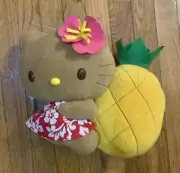 Sanrio Hello Kitty HAWAII Plush Dolls Tan Skin Pineapple