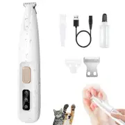 1PC Dog Paw Trimmer with LED Light,35dB Low Noise Precision Pet Paw Trimmer f...