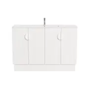 CIBO 1200mm White Freshwater Full Height Vanity With White Handles
