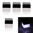 4x Solar Post Light 2x2" Waterproof LED Garden Street Fence Cap Lamp Cold White