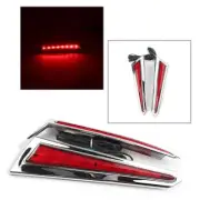 Motorcycle Saber Tooth Red LED Saddlebag Brake Lights Accents For Victory Cross