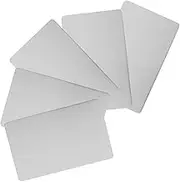GRIRIW 5pcs Stainless Steel Name Plates Blank Metal Tags for Engraving Business Cards Metal Blanks for Engraving Blank Name Plates for Plaques