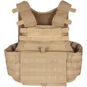 Tactical Modular Vital MOLLE Plate Armor Carrier Vest - COYOTE DESERT TAN