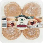 Woolworths Jam Filled Donuts 4 pack