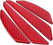 ULTECHNOVO 4pcs Car Door Edge Protector Trim Strips Collision Reflective Stickers for Vehicles Easy Installation Bumper Guard to Prevent Scratches and Enhance Appearance