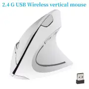 White Fifth Generation Wireless Vertical Mouse