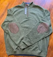 Cremieux French Rib Reversible Quarter-Zip Pullover Sweater Sz L Retail $95
