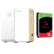 QNAP TS-262 2- Bay NAS with 1x 12TB NAS HDD Bundle [BDLQNP26208]