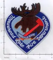 Maine - Greensville Moosehead Lake ME Fire Dept Patch - Moose Head