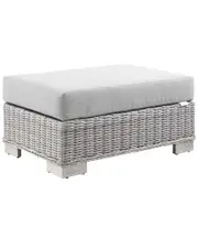 Modway Conway Outdoor Patio Wicker Rattan Ottoman