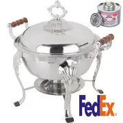 CLASSIC 5QT Stainless Round Chafer Chafing Dish Catering Buffet Warmer rebate