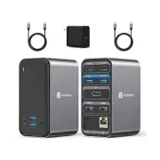 USB C Docking Station Dual Monitor, 13-in-1 Laptop Docking Station with Dual ...