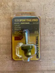 Sears Craftsman Industrial 1/4" Corner Round 1/4" Shank Carbide Router Bit USA