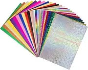BAOFALI 100Pcs 7.9x11.4inch Toner Reactive Foil，Foil Paper for Toner Foiling Foil by Laser Printer and Laminator, for Scrapbooking Paper Crafts （ 25 Colors, 4 Sheets Per Color）