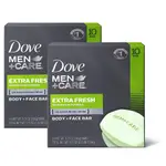 DOVE MEN + CARE男用洗臉沐浴香皂-清靜潔淨3.75OZ*2/組*6