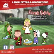 Peanuts Nativity lawn décor Set 6pcs Yard Decoration Christmas
