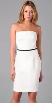 Shopbop DSQUARED2 Miss Shanghai Pencil Dress, White, Size 42/6, Retail $1,065