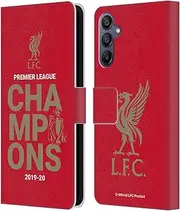 Head Case Designs Officially Licensed Liverpool Football Club Red Typography 2020 Champions Leather Book Wallet Case Cover Compatible with Samsung Galaxy A15